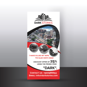 Design de Flyer par theblueart pour Dark Stories Pty Ltd | Design #16986277