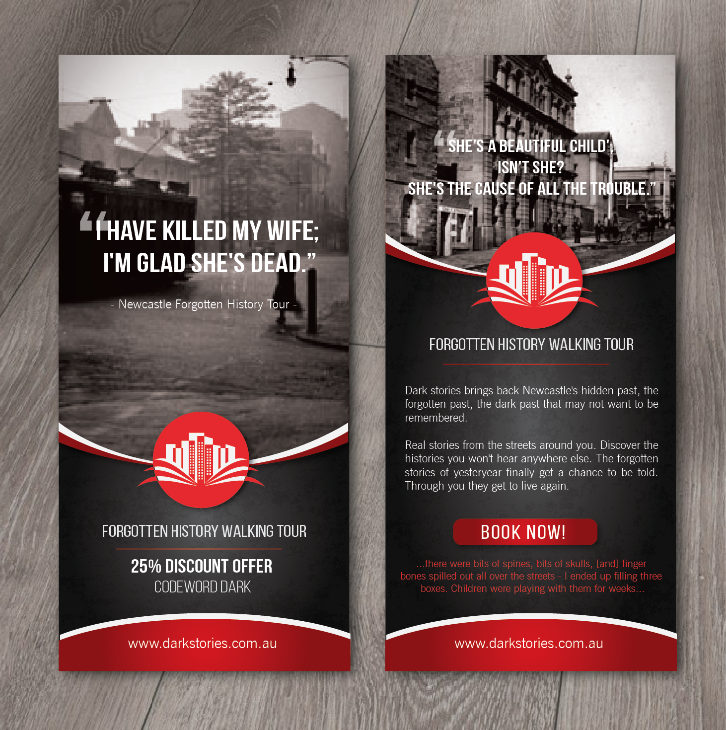 Flyer Design by alex989 for Dark Stories Pty Ltd | Design #17011066