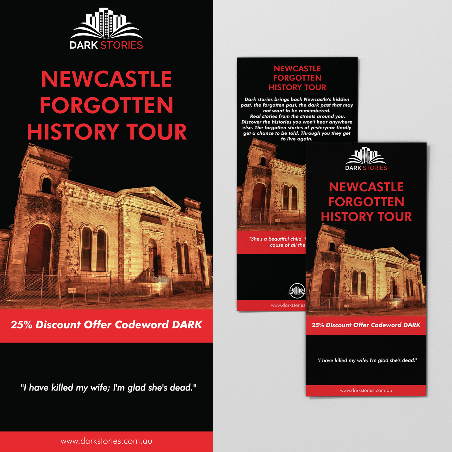 Flyer Design by anweshak for Dark Stories Pty Ltd | Design #17029886