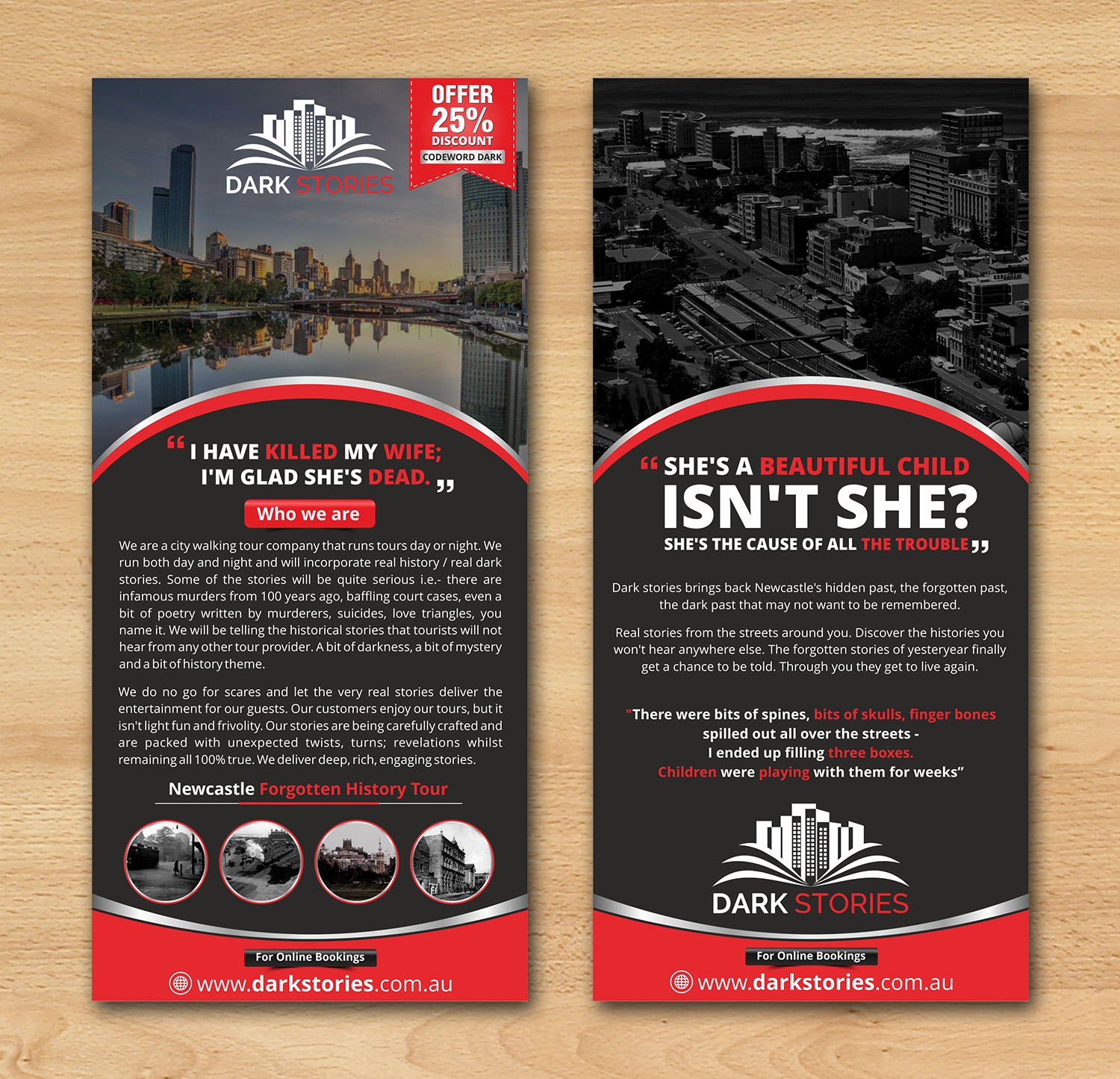 Flyer Design by ecorokerz for Dark Stories Pty Ltd | Design #17008859