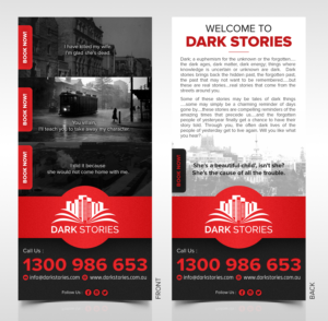 Flyer Design by SAI DESIGNS for Dark Stories Pty Ltd | Design: #16993479