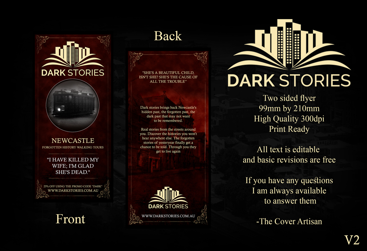 Flyer Design by thecoverartisan for Dark Stories Pty Ltd | Design #17023496