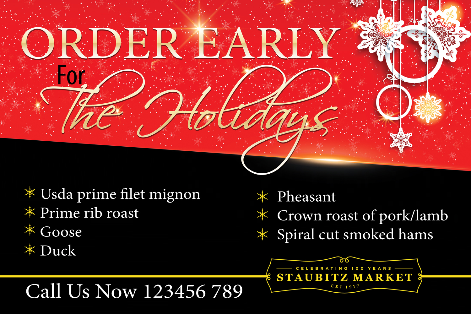 Poster Design by uk for STAUBITZ MARKET | Design #16993207