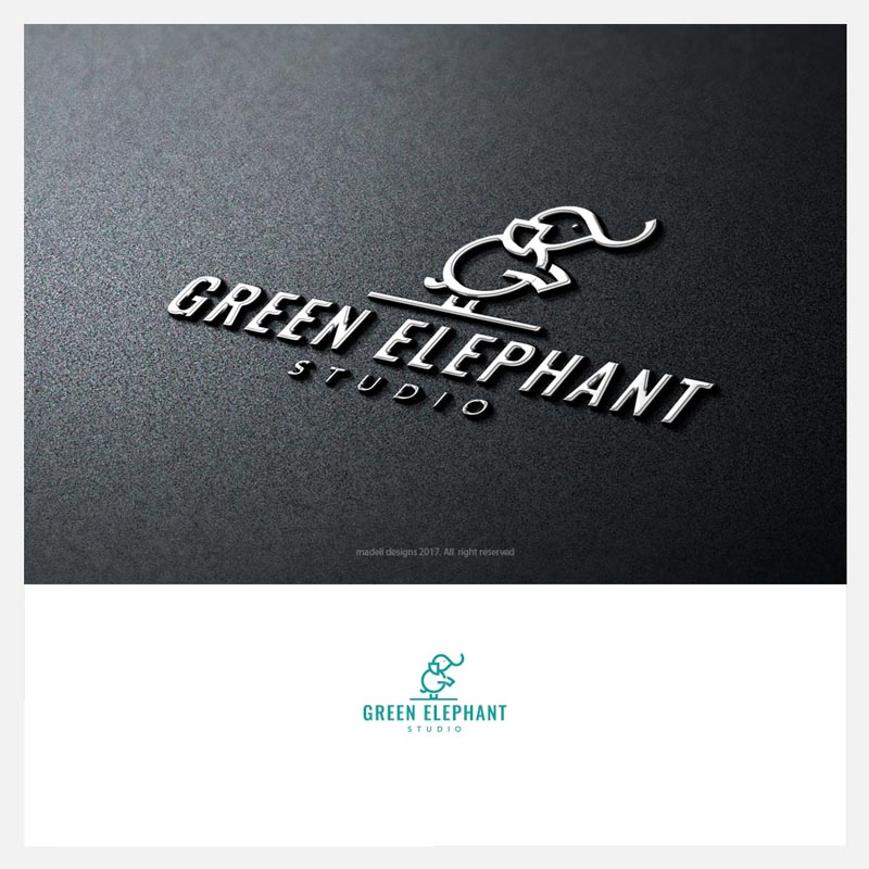 Logo Design by madeli for Green Elephant Studio | Design #17127229