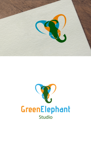 Logo Design by Pixel Desert for Green Elephant Studio | Design: #17181088