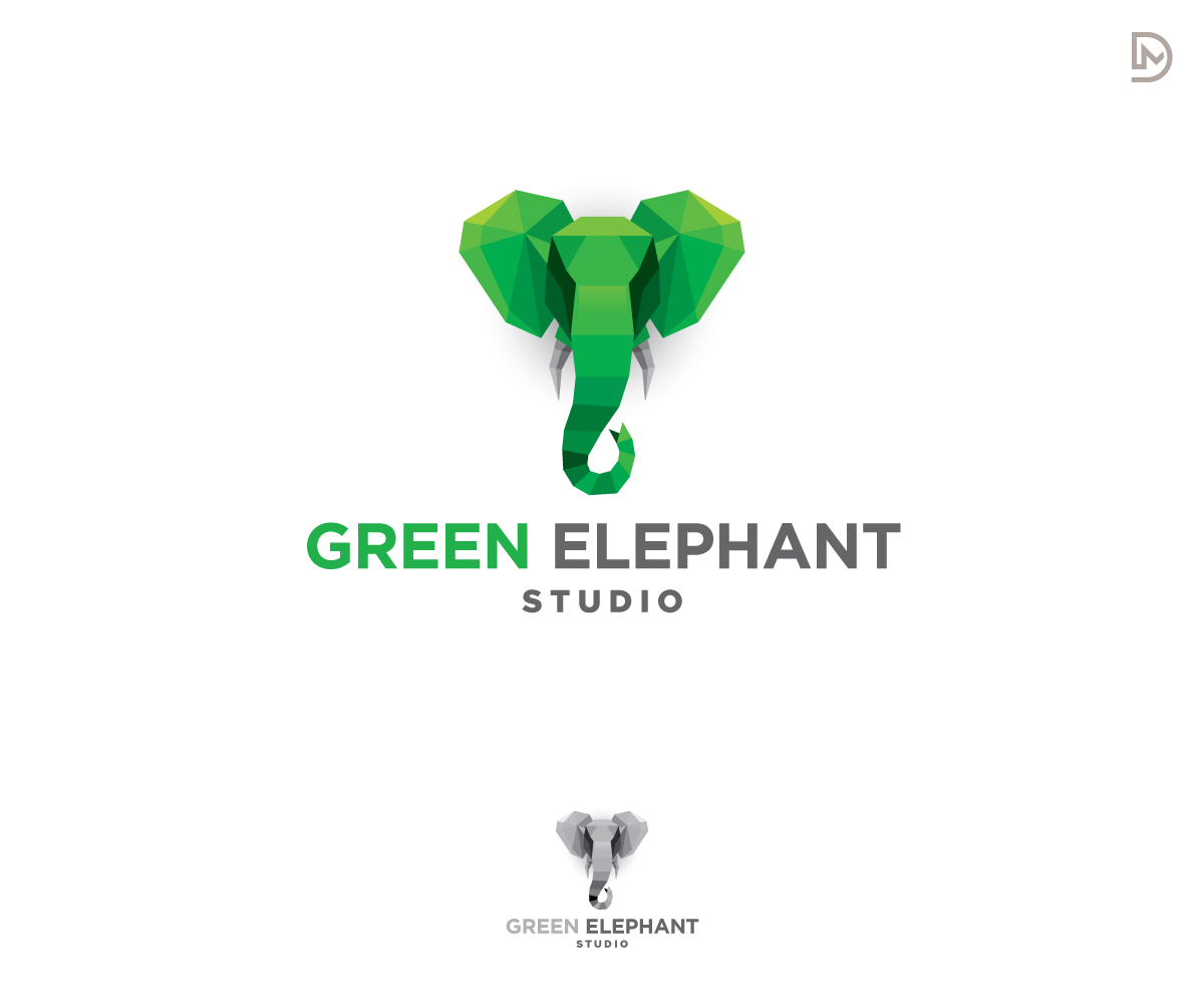 Logo Design by D_Mantra for Green Elephant Studio | Design #17135469