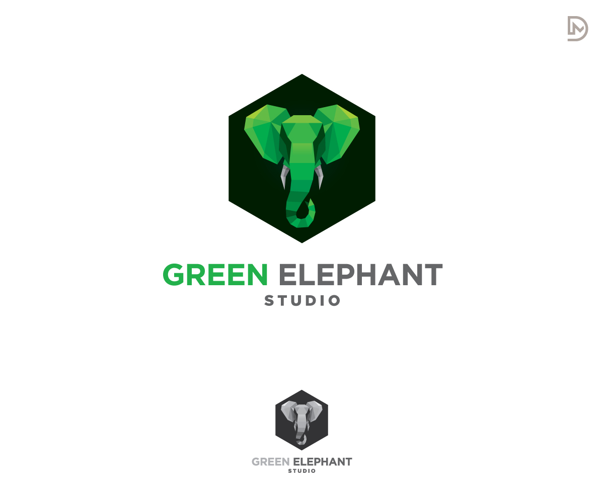 Logo Design by D_Mantra for Green Elephant Studio | Design #17140954