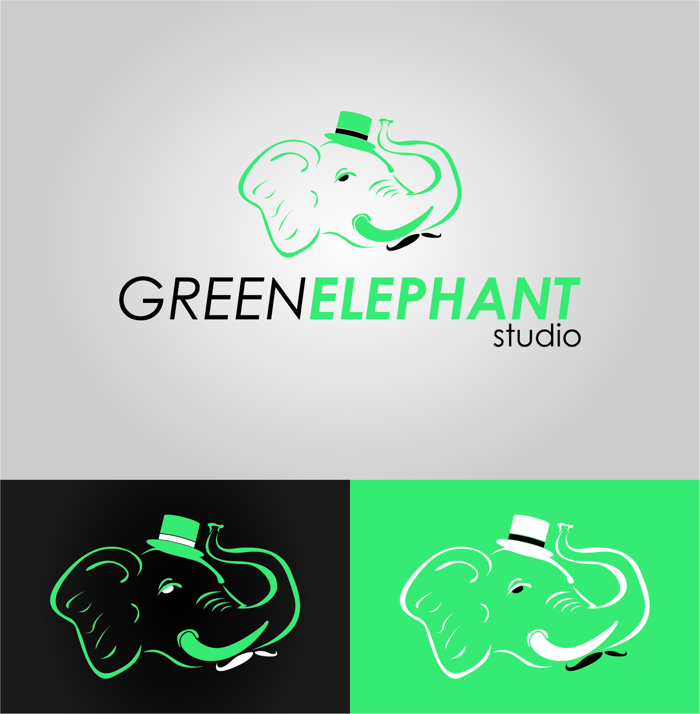 Logo Design by JE Designs for Green Elephant Studio | Design #17120469