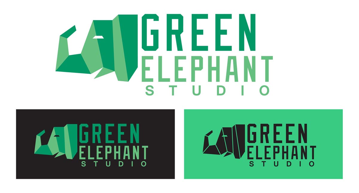 Logo Design by Allan Manipon for Green Elephant Studio | Design #17131890
