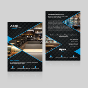 2 Page Simple Modern Flyer for Upholstery Company! | Flyer-Design von bdesigner9