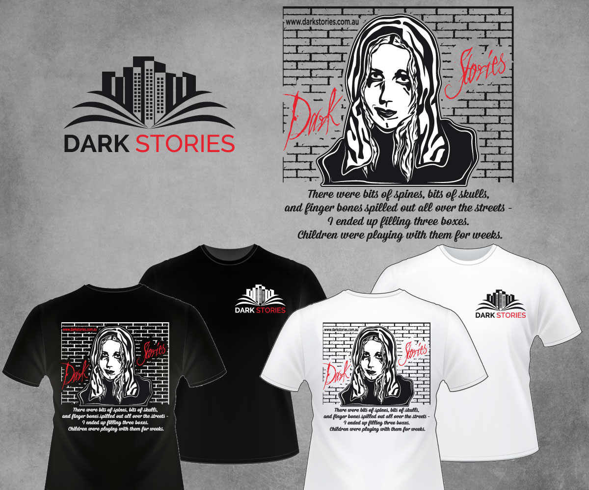 T-Shirt-Design von SpaGGy für Dark Stories Pty Ltd | Design #16990683