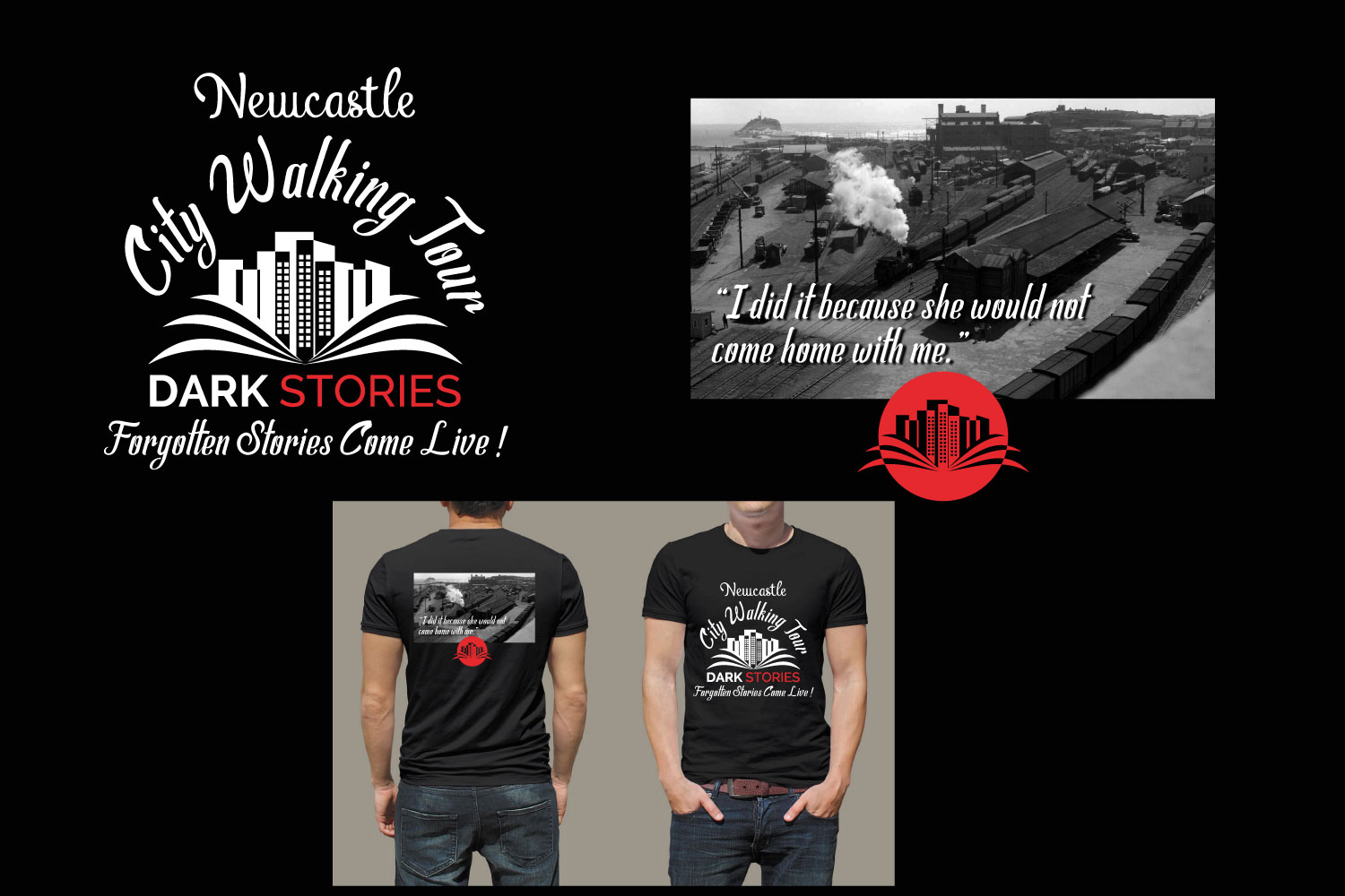 T-shirt Design by Parul for Dark Stories Pty Ltd | Design #17002078