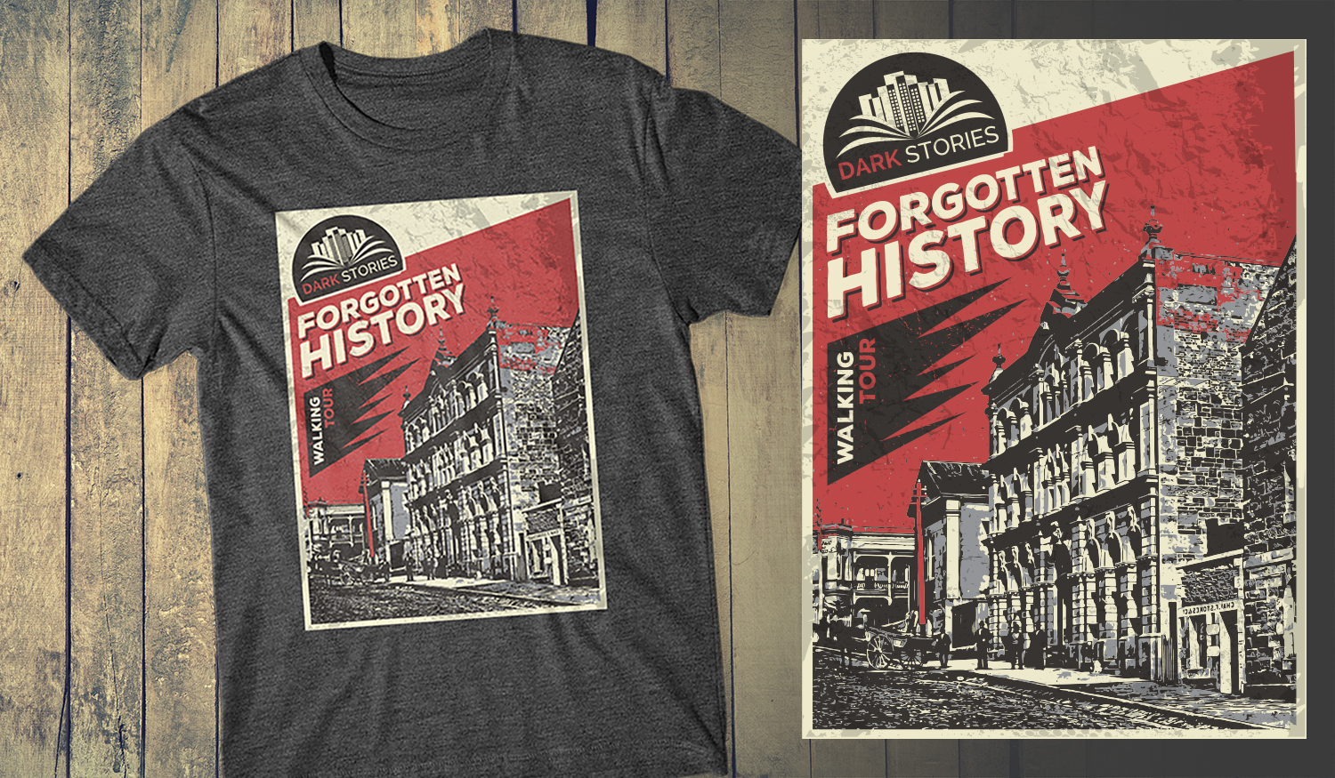 T-shirt Design by db1404 for Dark Stories Pty Ltd | Design #16994260