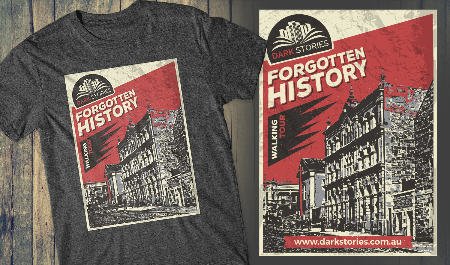 T-shirt Design by db1404 for Dark Stories Pty Ltd | Design #17001620