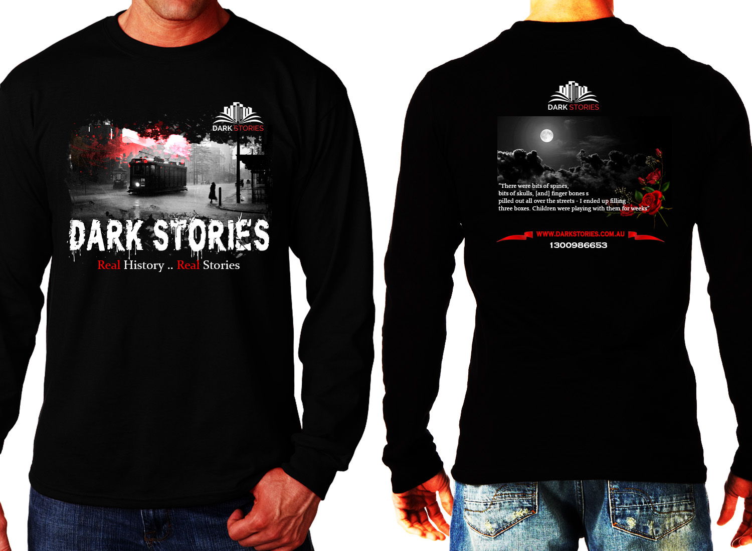 T-Shirt-Design von edge design für Dark Stories Pty Ltd | Design #16996896