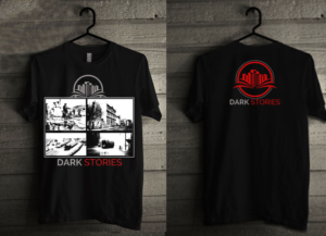 T-Shirt-Design von creative gravity für Dark Stories Pty Ltd | Design #17044126