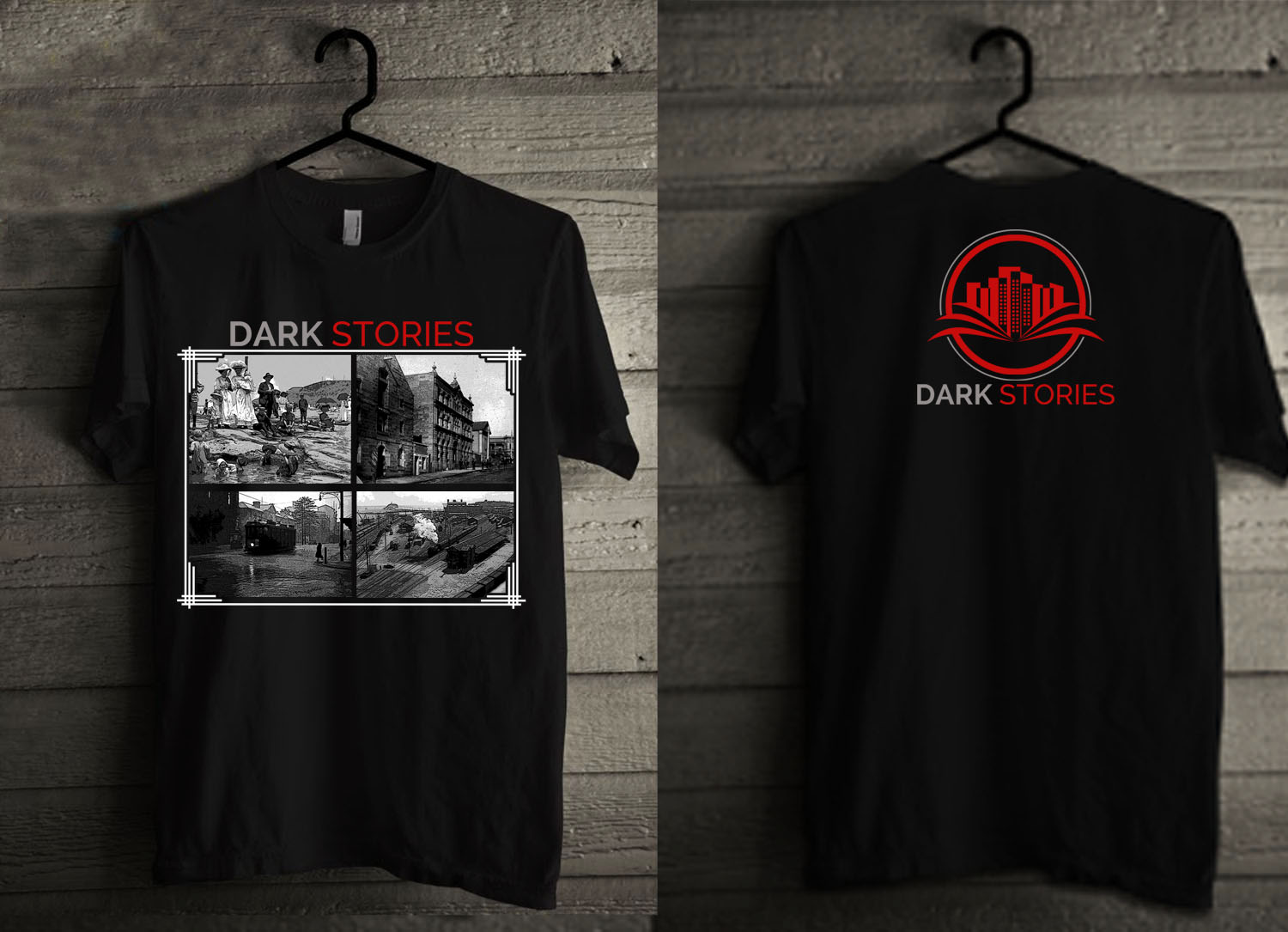 T-Shirt-Design von creative gravity für Dark Stories Pty Ltd | Design #17044504