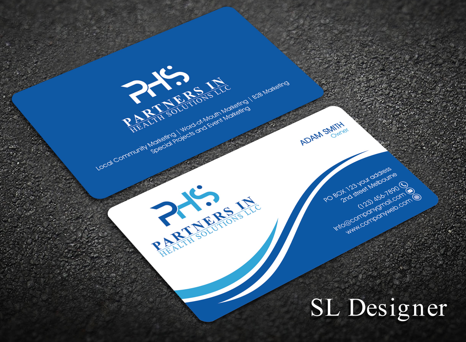 Business Card Design by SL Designer for Partners In Health Solutions LLC | Design #17002686