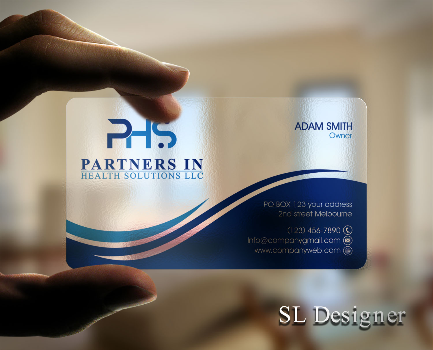 Visitenkarten-Design von SL Designer für Partners In Health Solutions LLC | Design #17002810