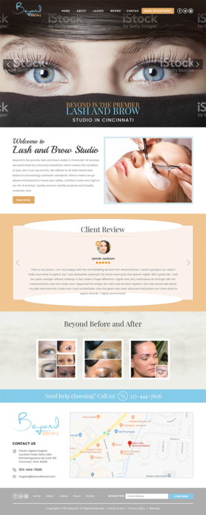 Web Design by RupalTechno for Beyond Browz | Design: #17065531