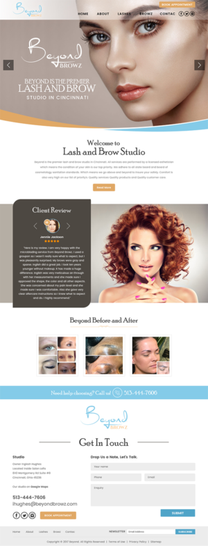Beyond Browz | Web Design by RupalTechno