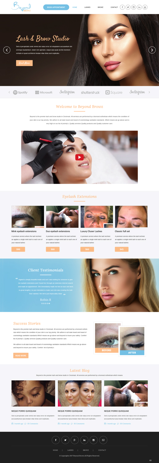 Web-Design von pb für Beyond Browz | Design #17061056