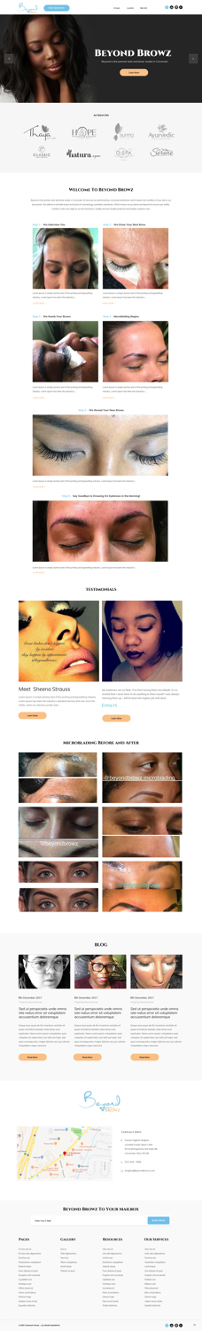 Web-Design von pb für Beyond Browz | Design #17071565