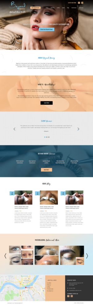 Web Design par Jibin.N.Joy pour Beyond Browz | Design #17049223