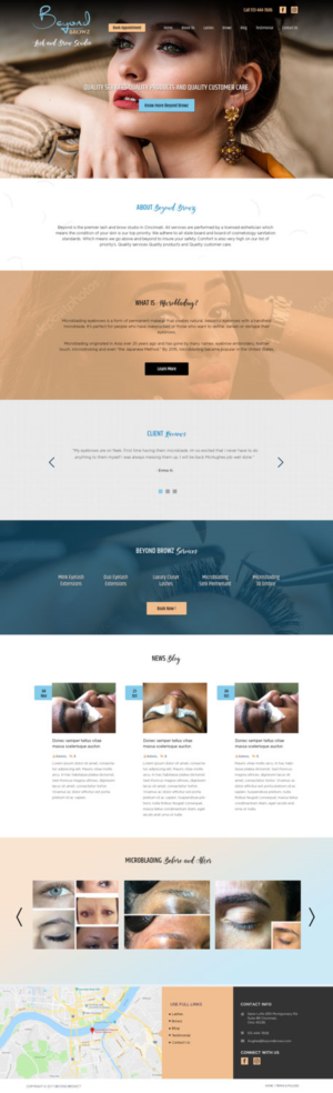 Web Design by Jibin.N.Joy for Beyond Browz | Design: #17052571