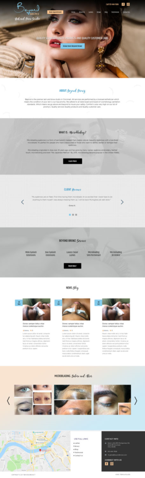 Web Design by Jibin.N.Joy for Beyond Browz | Design: #17084498