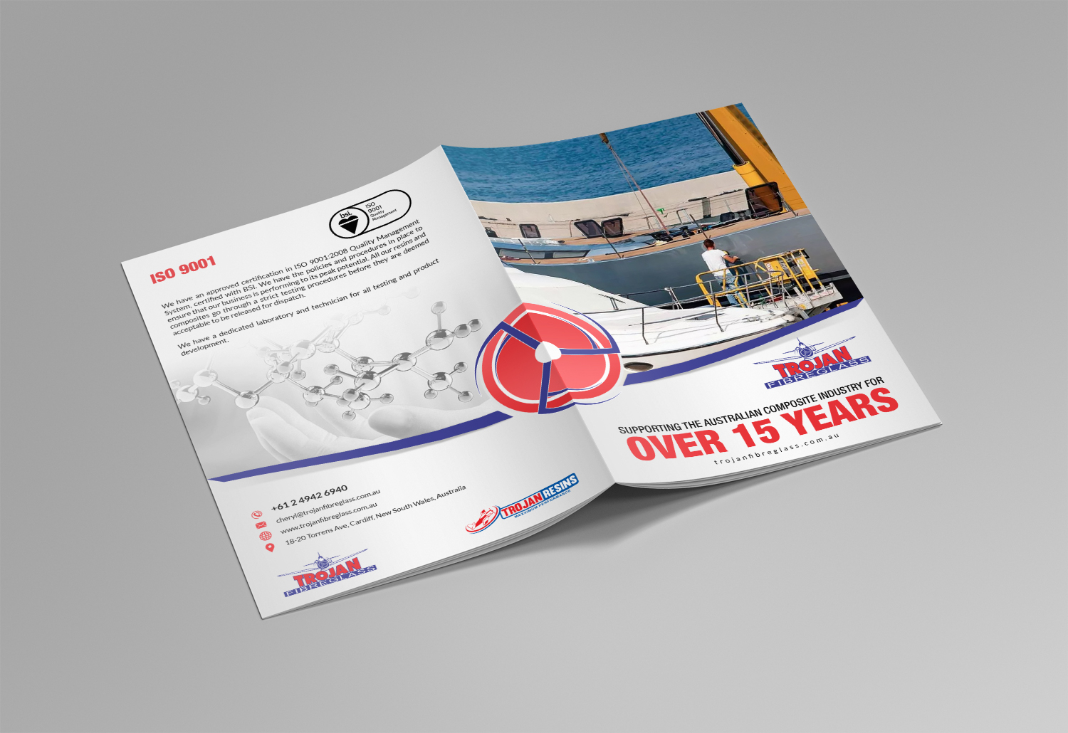 Brochure Design by debdesign for Trojan Fibreglass Pty Ltd | Design #17036935
