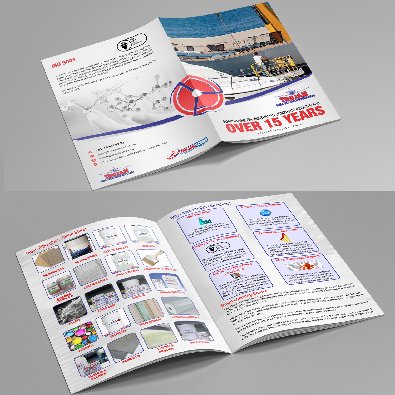 Brochure Design by debdesign for Trojan Fibreglass Pty Ltd | Design #17090167