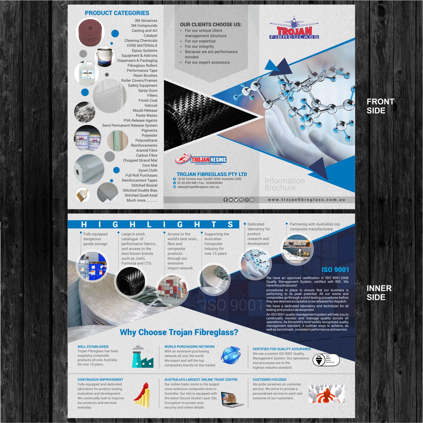 Brochure Design by mdnegi for Trojan Fibreglass Pty Ltd | Design #17054424