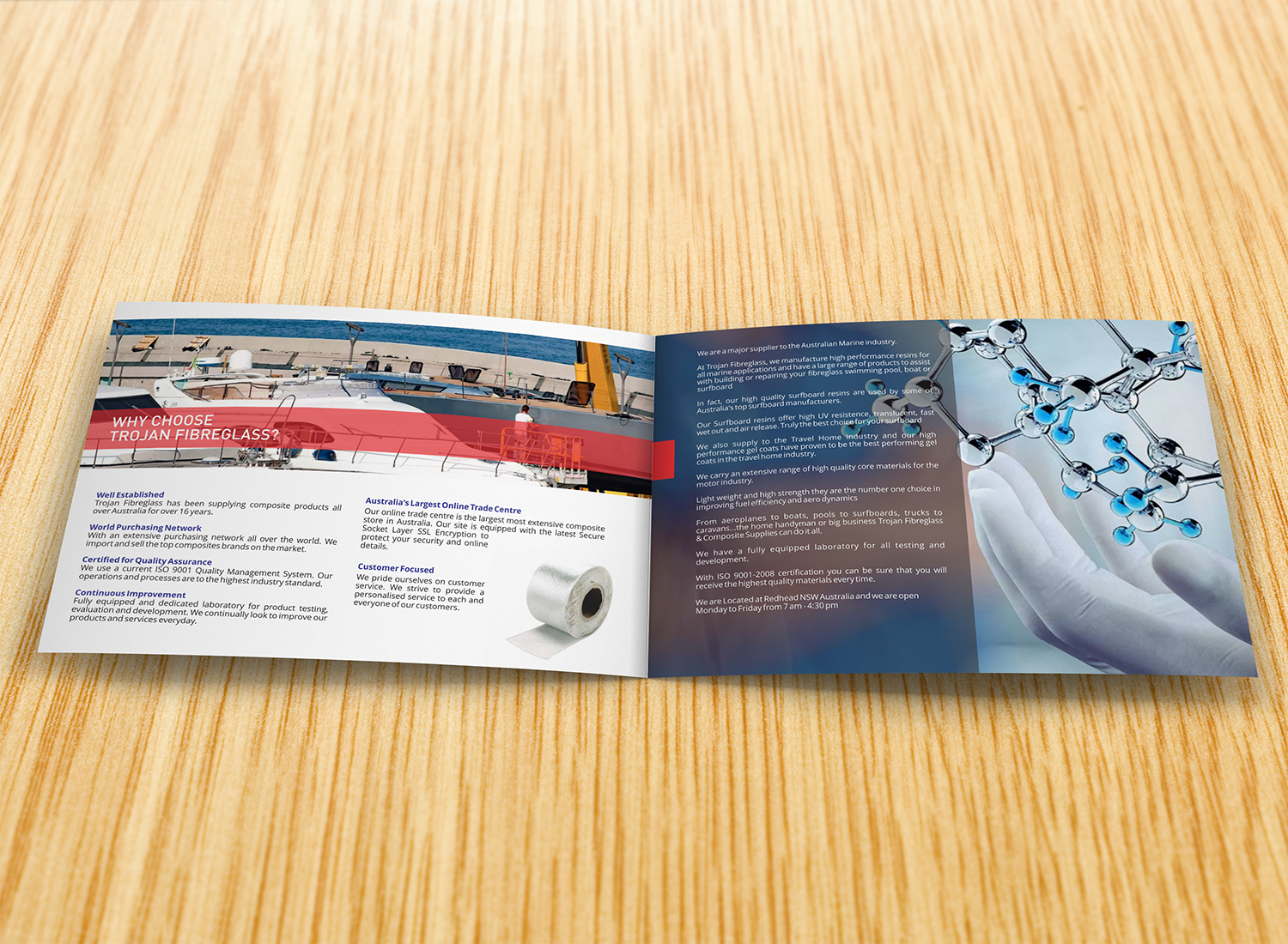 Brochure Design by barinix for Trojan Fibreglass Pty Ltd | Design #17106906