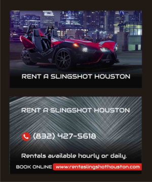 Business Card Design by yadavsushil for Houston Slingshot Rental | Design #17007591