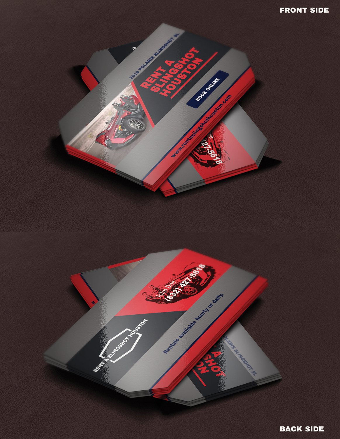 Business Card Design by Studio 17 for Houston Slingshot Rental | Design #17007810