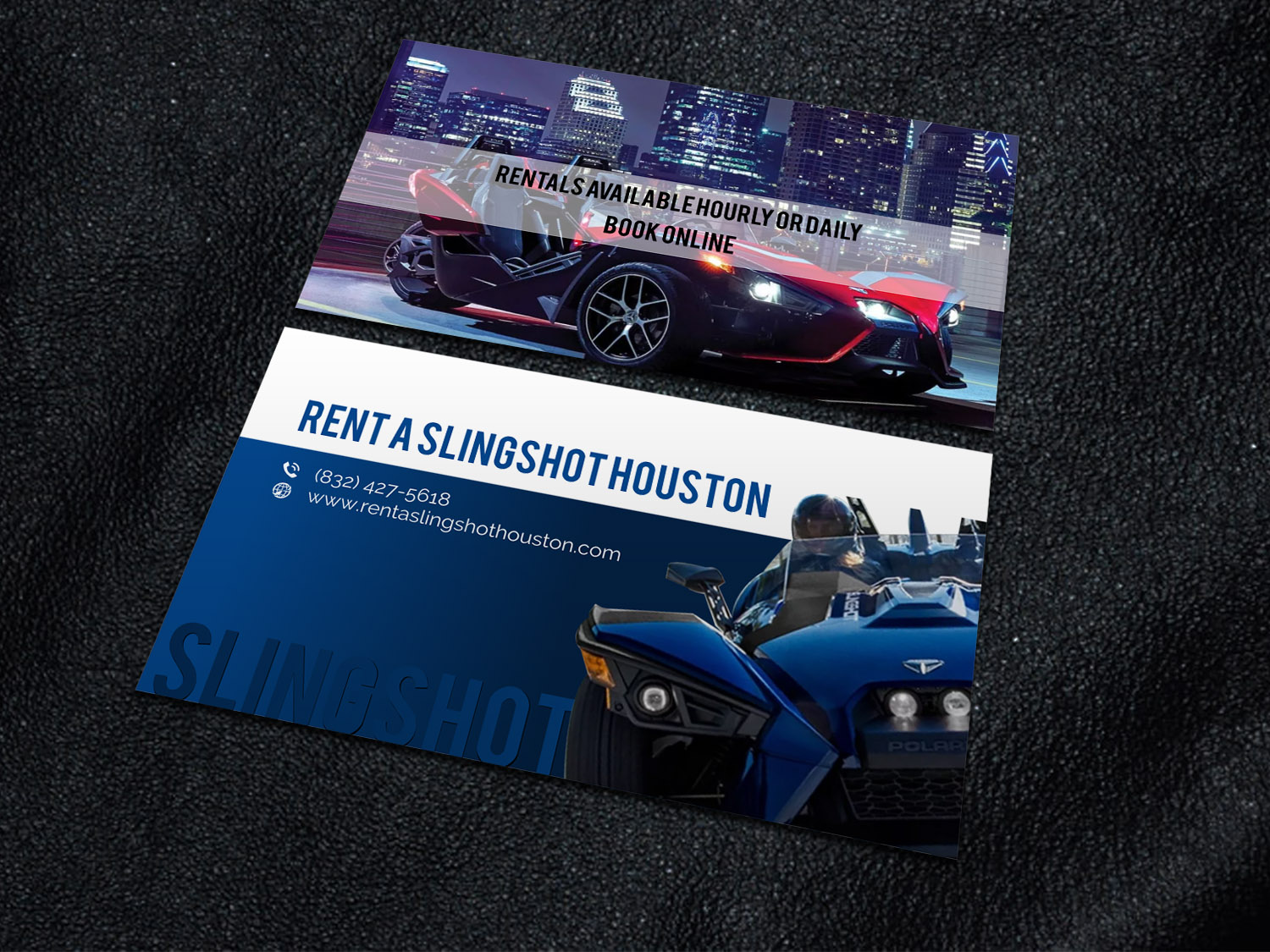 Visitenkarten-Design von Xpert für Houston Slingshot Rental | Design #17003230