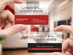 Visitenkarten-Design von Creations Box 2015 für Houston Slingshot Rental | Design: #17014044