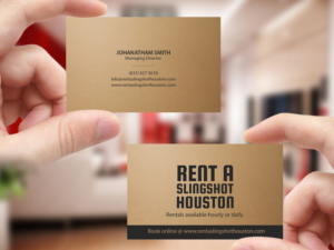 Visitenkarten-Design von Creations Box 2015 für Houston Slingshot Rental | Design: #17014048