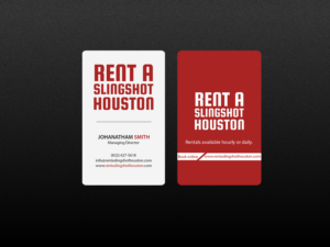 Visitenkarten-Design von Creations Box 2015 für Houston Slingshot Rental | Design: #17014100