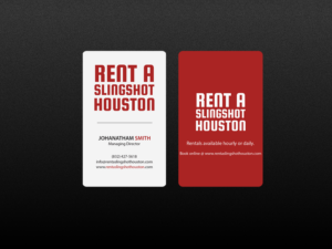 Diseño de Tarjeta de Presentación por Creations Box 2015 para Houston Slingshot Rental | Diseño: #17014102