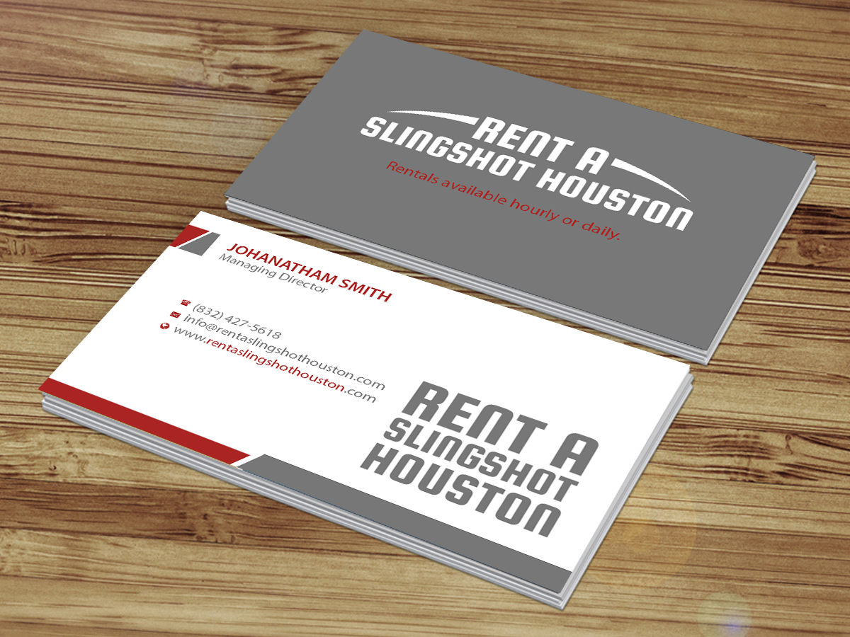 Business Card Design by Creations Box 2015 for Houston Slingshot Rental | Design #17014103