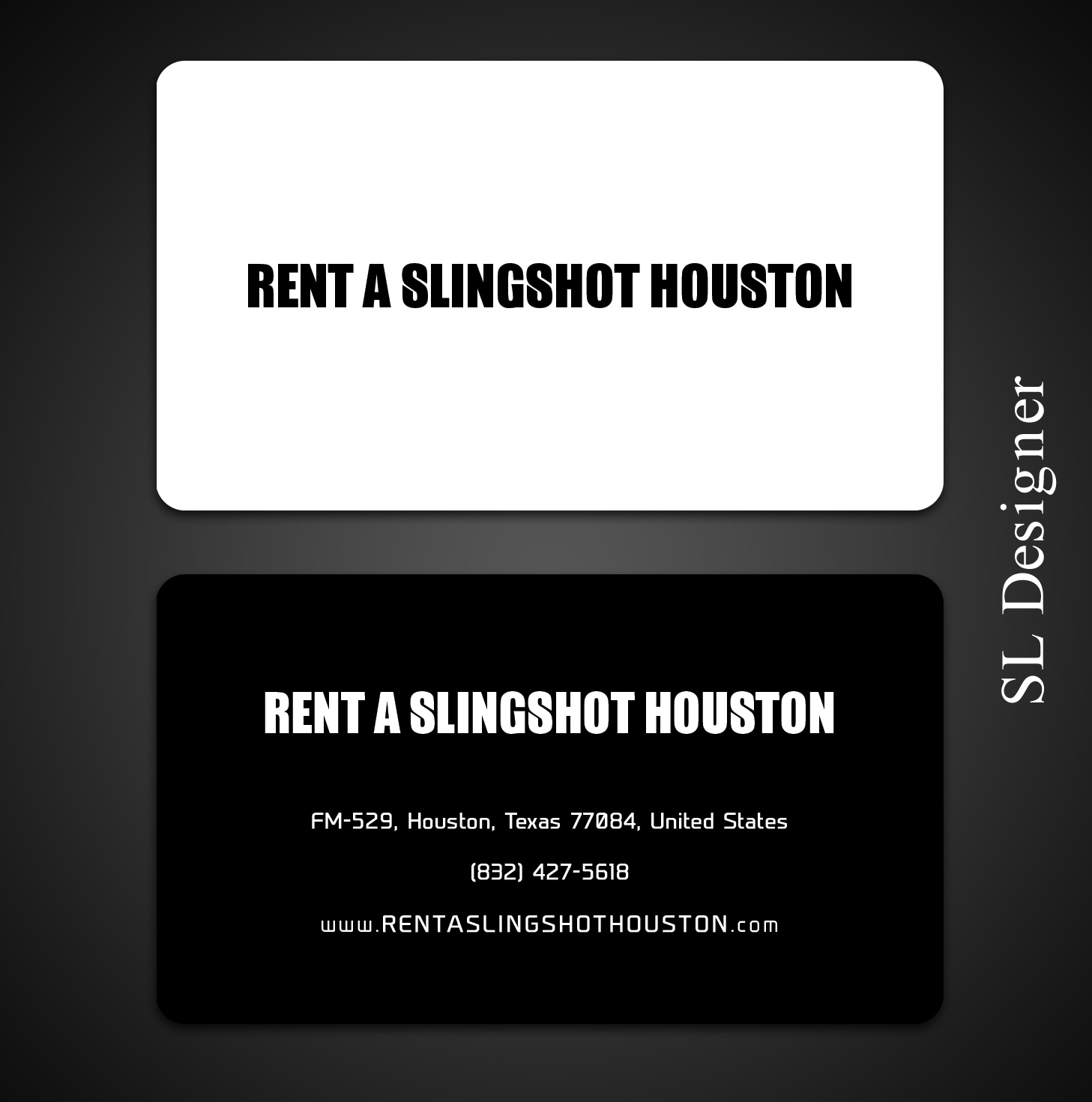 Visitenkarten-Design von SL Designer für Houston Slingshot Rental | Design #17001002