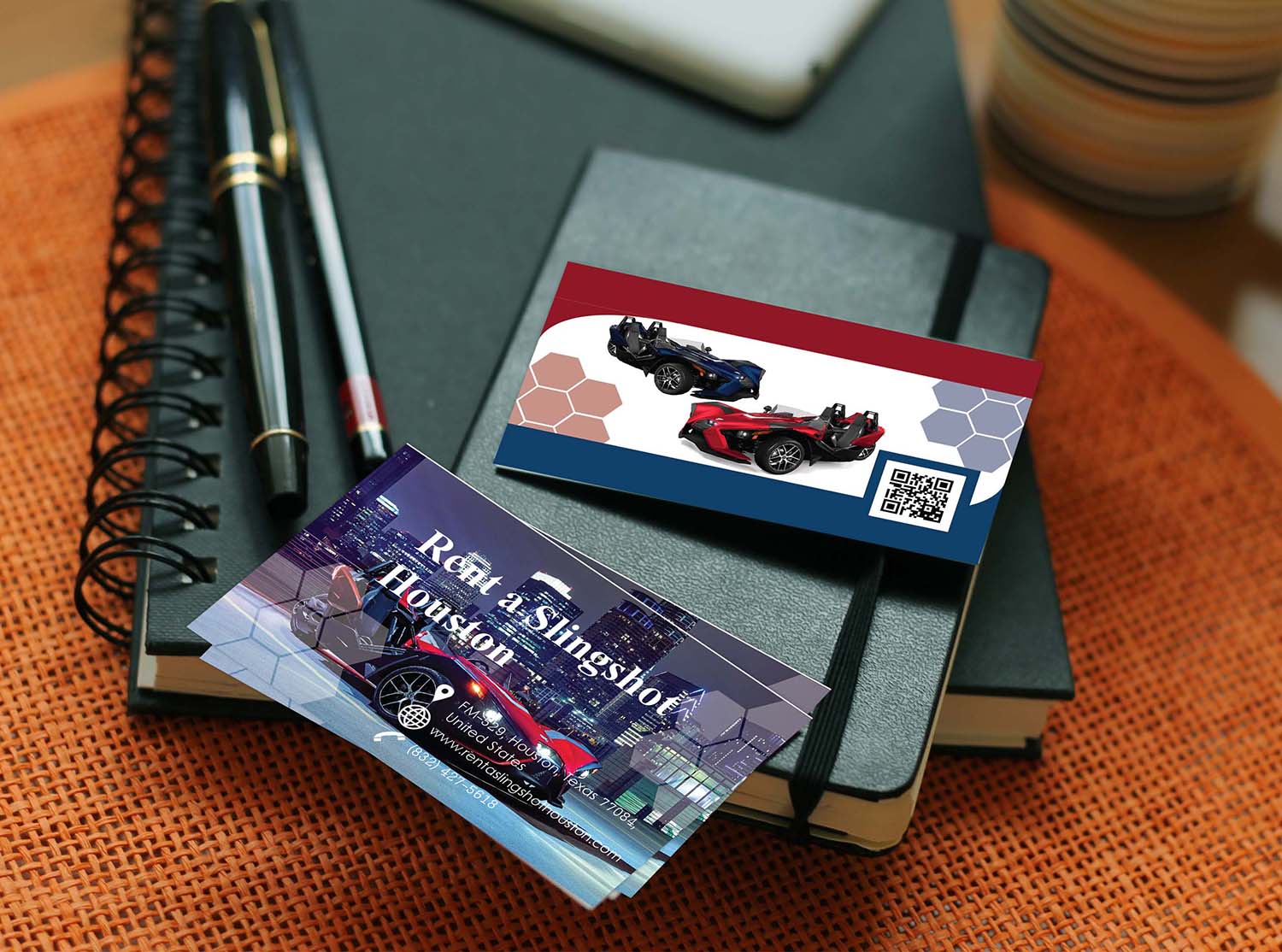 Visitenkarten-Design von Gimhana für Houston Slingshot Rental | Design #17006047