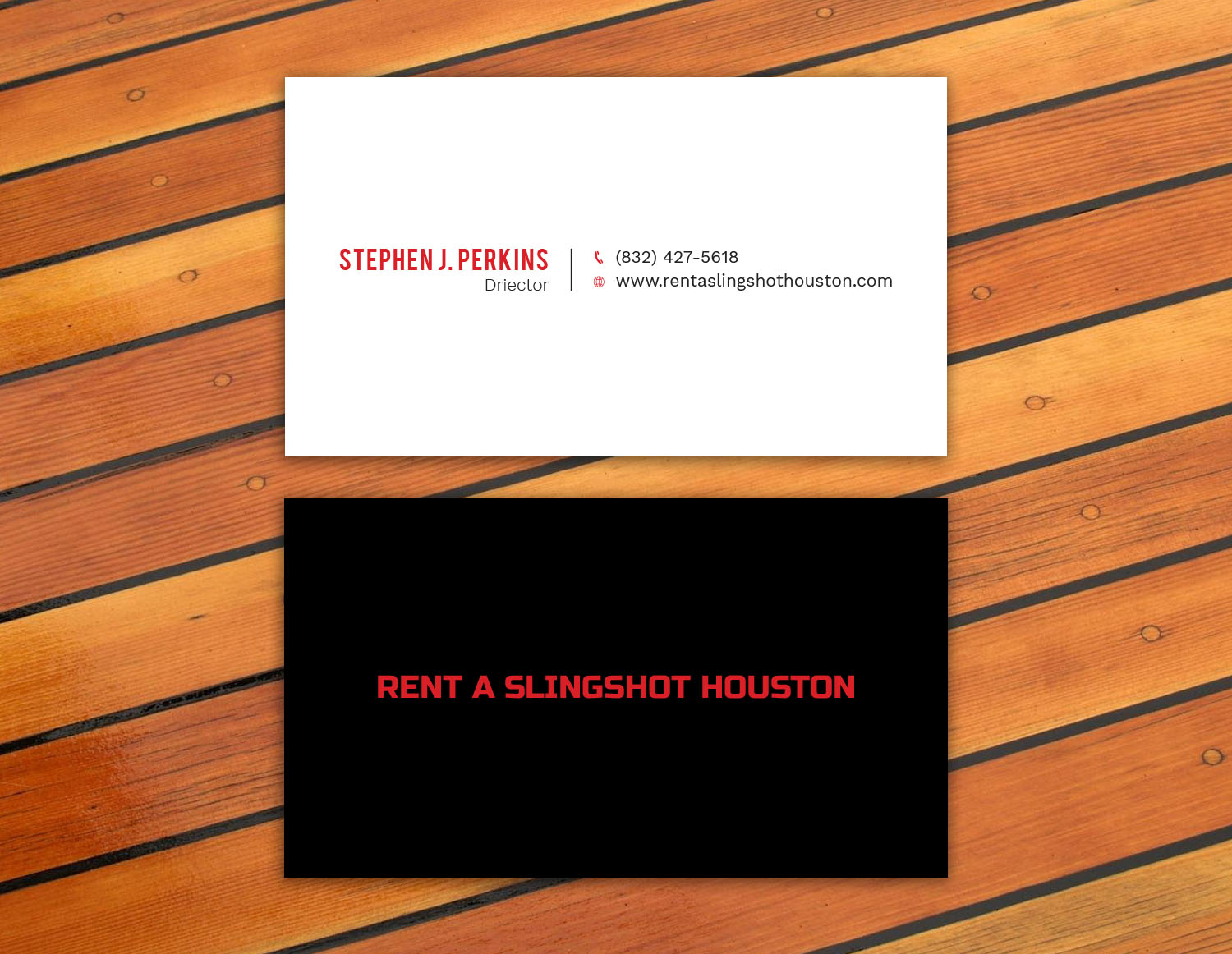 Business Card Design by Tripti Ranjan Gain for Houston Slingshot Rental | Design #16996981