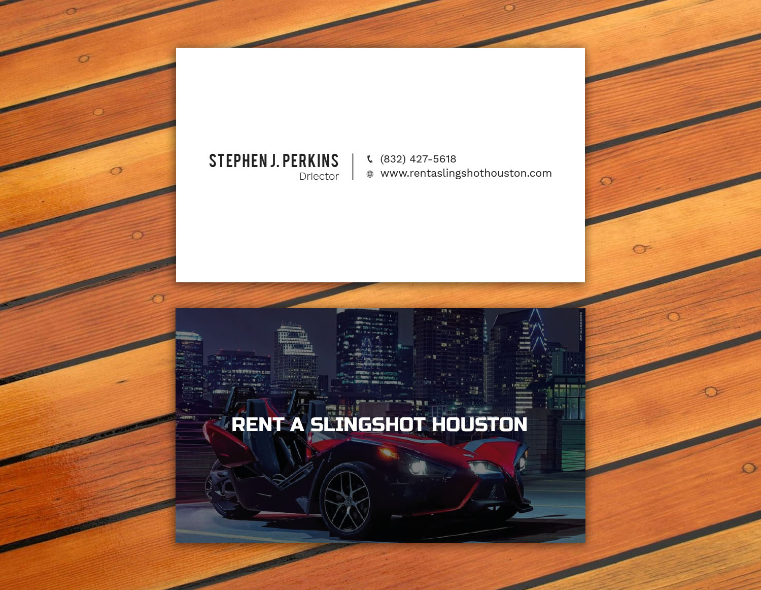 Business Card Design by Tripti Ranjan Gain for Houston Slingshot Rental | Design #16996982
