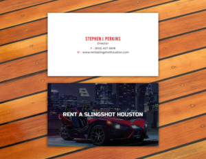 Business Card Design by Tripti Ranjan Gain for Houston Slingshot Rental | Design: #16996987