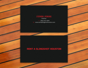 Business Card Design by Tripti Ranjan Gain for Houston Slingshot Rental | Design: #16996988