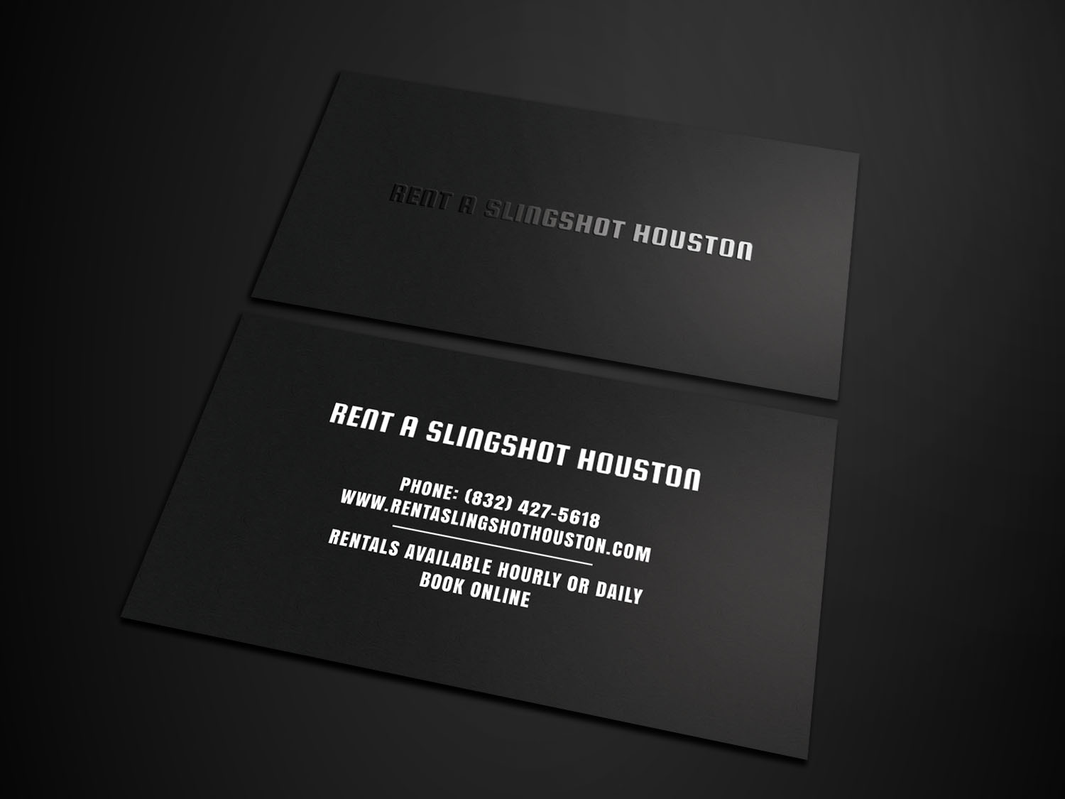Business Card Design by Tripti Ranjan Gain for Houston Slingshot Rental | Design #16997090