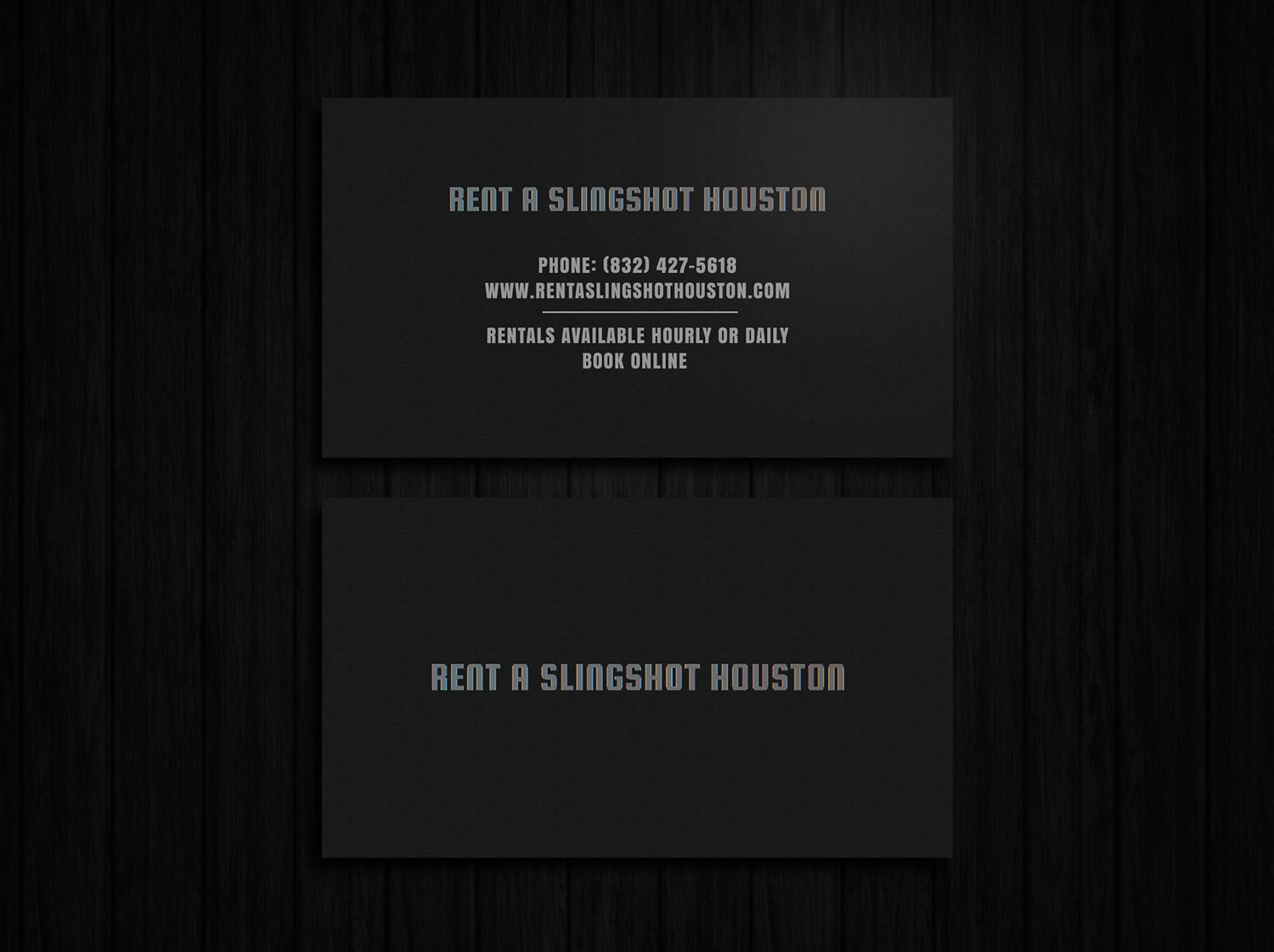 Design de Carte de Visite par Tripti Ranjan Gain pour Houston Slingshot Rental | Design #16997091